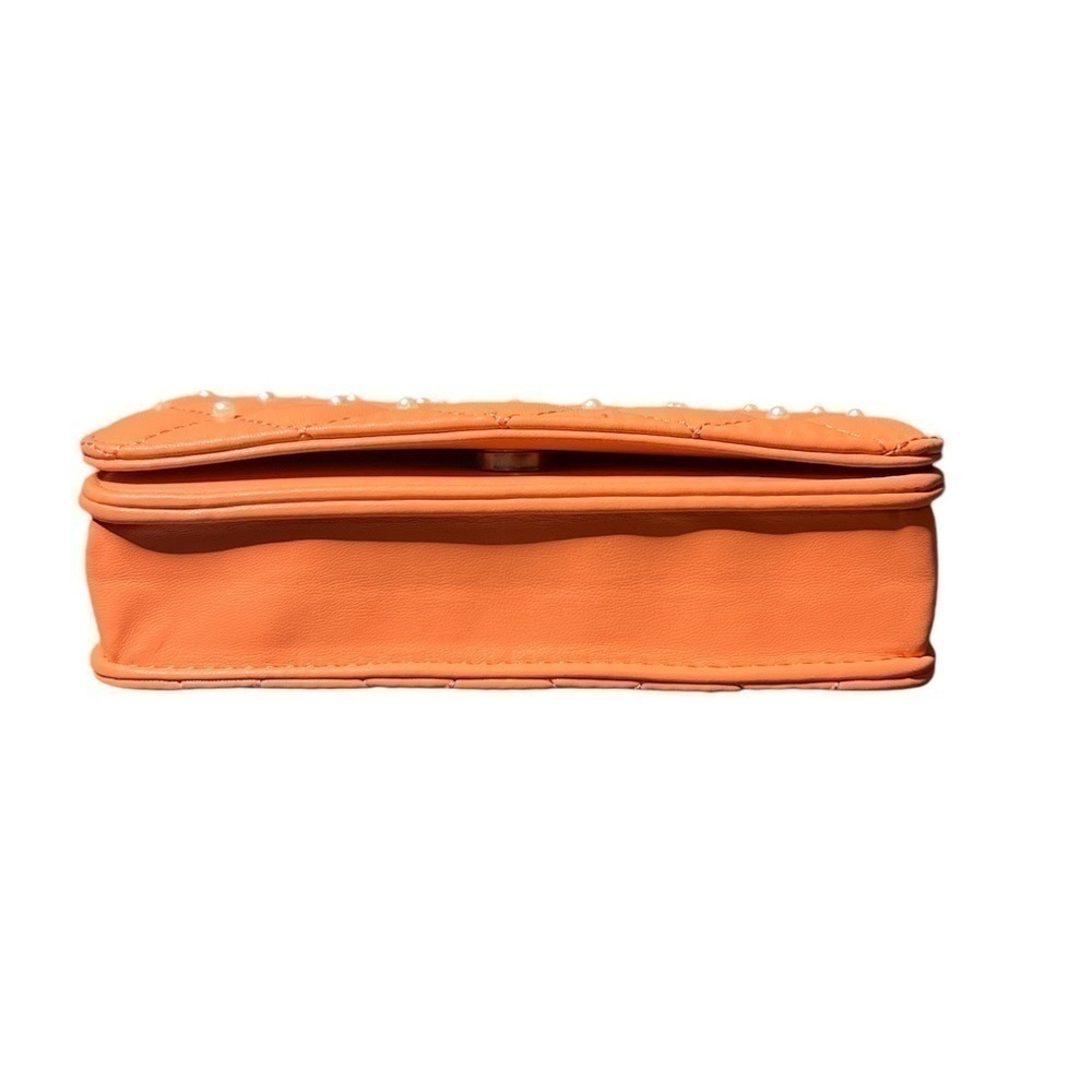 NWT Badgley Mischka Coral Diamond Quilted Crossbody - Picture 6 of 8